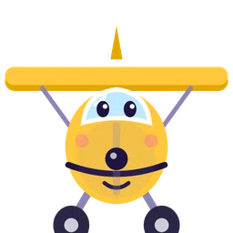 Chocks the aeroplane